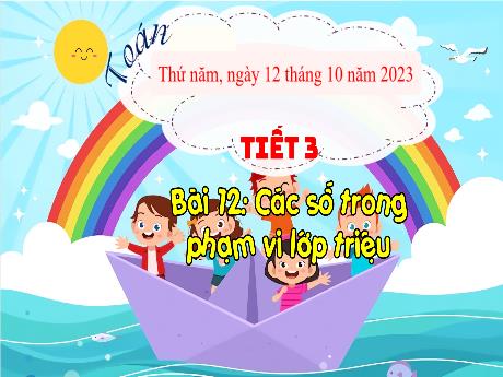 Bài giảng môn Toán Lớp 4 (Kết nối tri thức) - Chủ đề 3: Số có nhiều chữ số - Bài 12: Các số trong phạm vi lớp triệu (Tiết 3) - Năm học 2023-2024