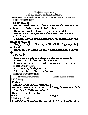 Giáo án các môn Lớp 4 - Tuần 26 - Năm học 2023-2024 - Nguyễn Thị Hồng Thắm