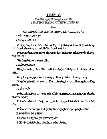 Giáo án các môn Lớp 4 - Tuần 35 - Năm học 2023-2024 - Phan Thị Hương