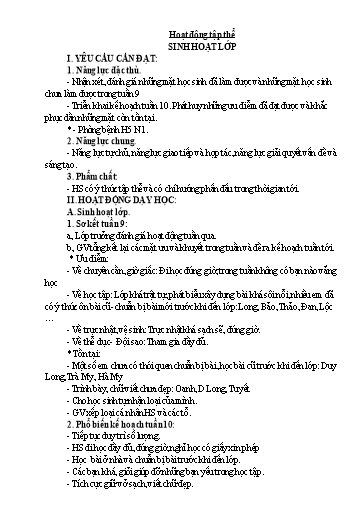 Giáo án các môn Lớp 5 - Tuần 10 - Năm học 2023-2024 - Phan Thị Hiền