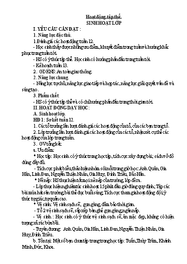 Giáo án các môn Lớp 5 - Tuần 13 - Năm học 2023-2024 - Nguyễn Thị Thanh Thủy