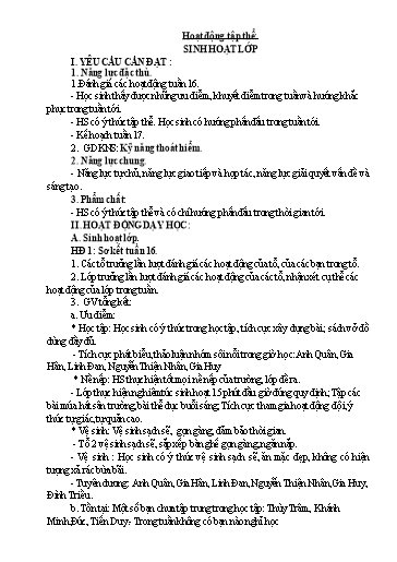 Giáo án các môn Lớp 5 - Tuần 17 - Năm học 2023-2024 - Nguyễn Thị Thanh Thủy
