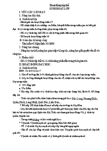 Giáo án các môn Lớp 5 - Tuần 18 - Năm học 2023-2024 - Phan Thị Hiền