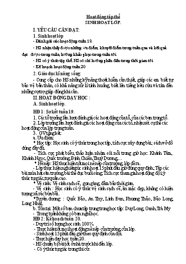 Giáo án các môn Lớp 5 - Tuần 20 - Năm học 2023-2024 - Phan Thị Hiền