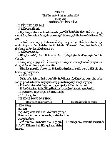 Giáo án các môn Lớp 5 - Tuần 21 - Năm học 2024-2025 - Phan Thị Hương
