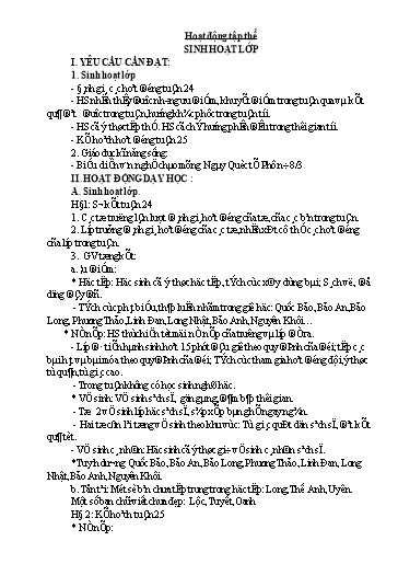 Giáo án các môn Lớp 5 - Tuần 25 - Năm học 2023-2024 - Phan Thị Hiền