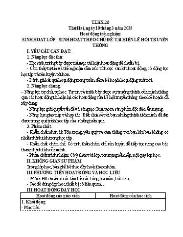 Giáo án các môn Lớp 5 - Tuần 26 - Năm học 2024-2025 - Nguyễn Thị Thanh Thủy
