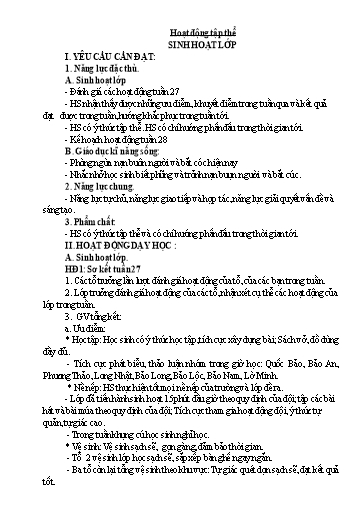 Giáo án các môn Lớp 5 - Tuần 28 - Năm học 2023-2024 - Phan Thị Hiền