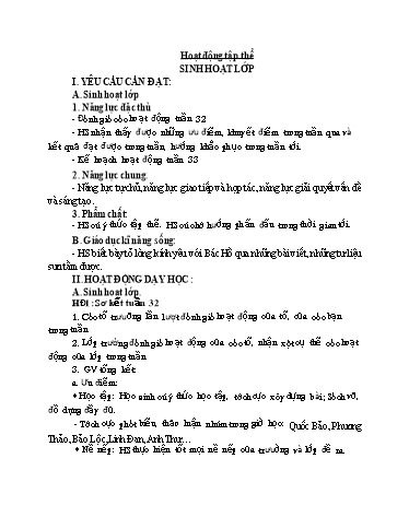 Giáo án các môn Lớp 5 - Tuần 33 - Năm học 2023-2024 - Phan Thị Hiền