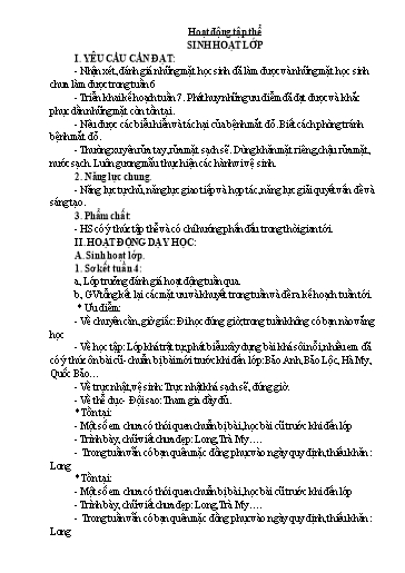 Giáo án các môn Lớp 5 - Tuần 7 - Năm học 2023-2024 - Phan Thị Hiền