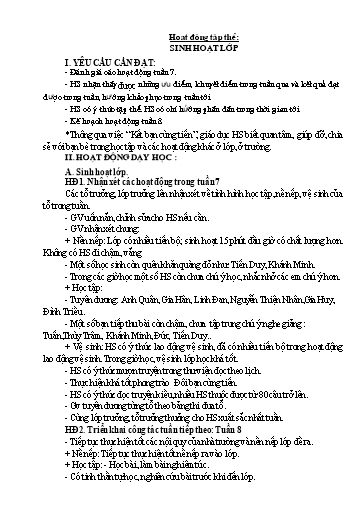 Giáo án các môn Lớp 5 - Tuần 8 - Năm học 2023-2024 - Nguyễn Thị Thanh Thủy
