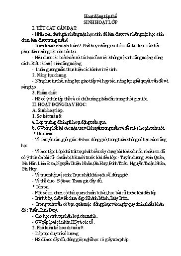 Giáo án các môn Lớp 5 - Tuần 9 - Năm học 2023-2024 - Nguyễn Thị Thanh Thủy